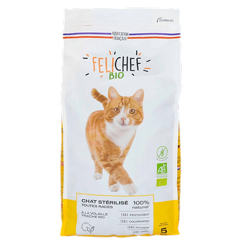 Croquettes sans Céréale Chat Stérilisé BIO